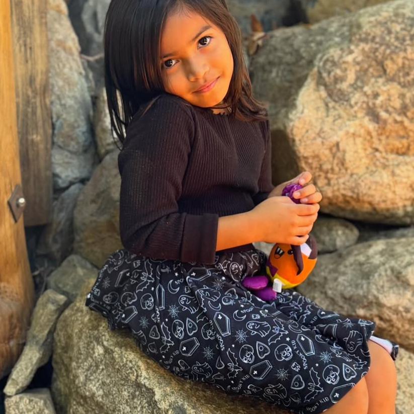 Twirly Skirt - Bunnies, Bones and Bloom - Carrot Crossbones