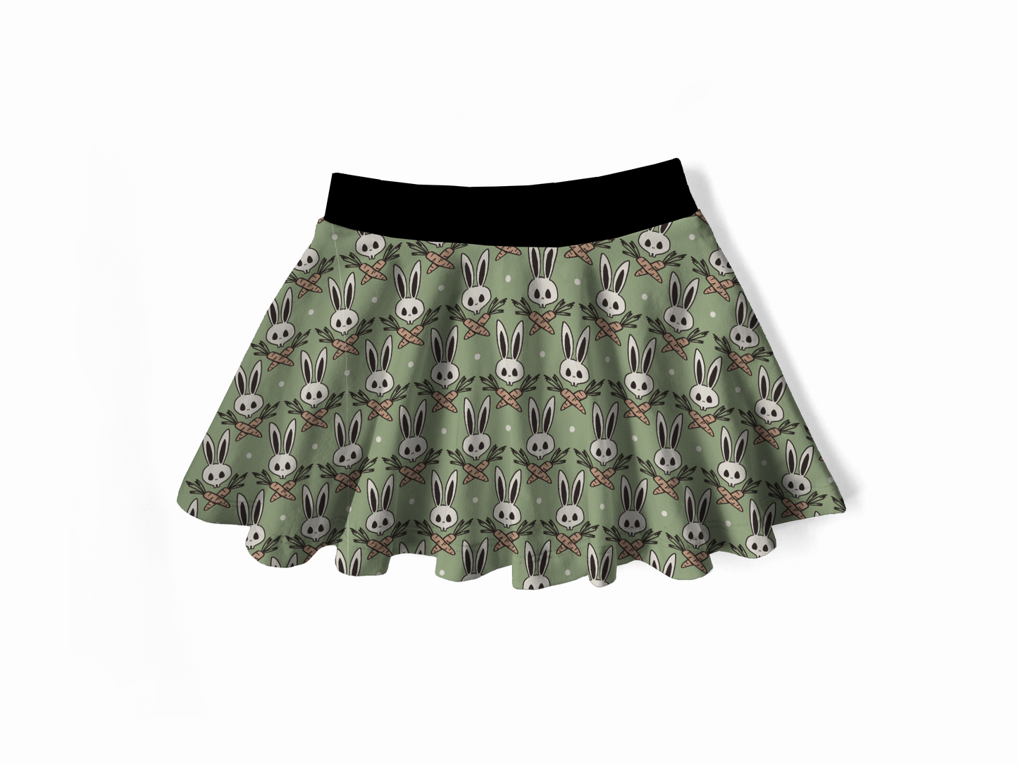 Twirly Skirt - Bunnies, Bones and Bloom - Blush and Bats