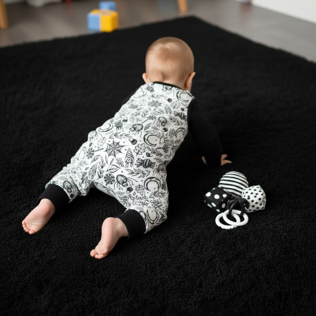 Romper long legs - Back to Black collection - Garden Of Webs