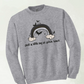 Ray of Pitch Black Sweater - Kids and Youth Sizes - Heather Gray