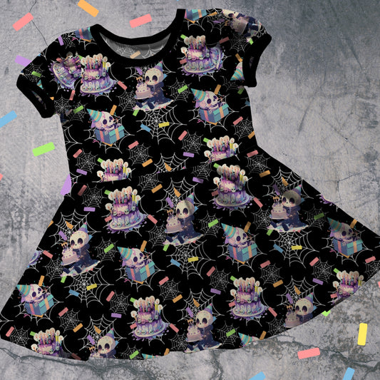 Dress - Spooky Birthday - Short or Long sleeves