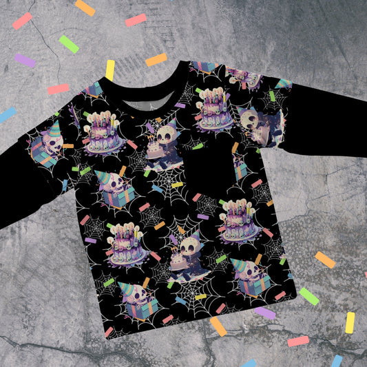 Layered T-shirt - Spooky Birthday