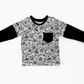 Layered T-shirt - Back to Black - Garden Of Webs