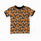 Women - Ringer T-shirt - Autumn Spells - Moonlit Pumpkin