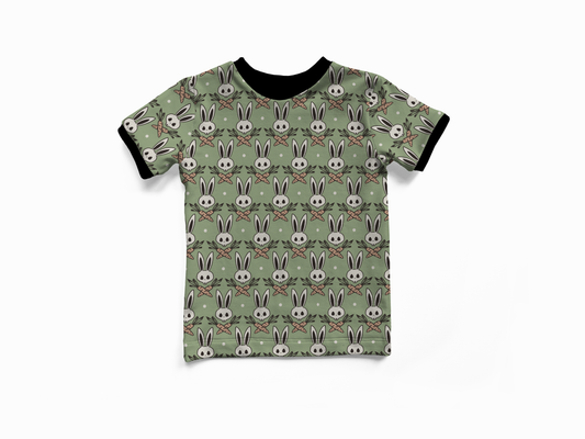 Short Sleeves T-shirt - Bunnies, Bones and Bloom - Carrot Crossbones