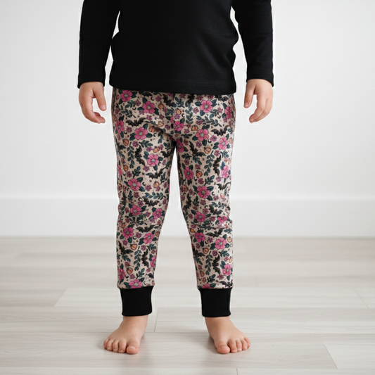 Basic leggings - Bunnies, Bones and Bloom - Blush and Bats