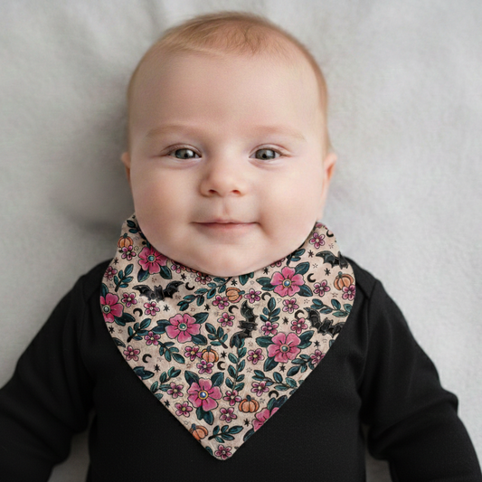 Bandana bibs, feeding bibs - Blush and Bats