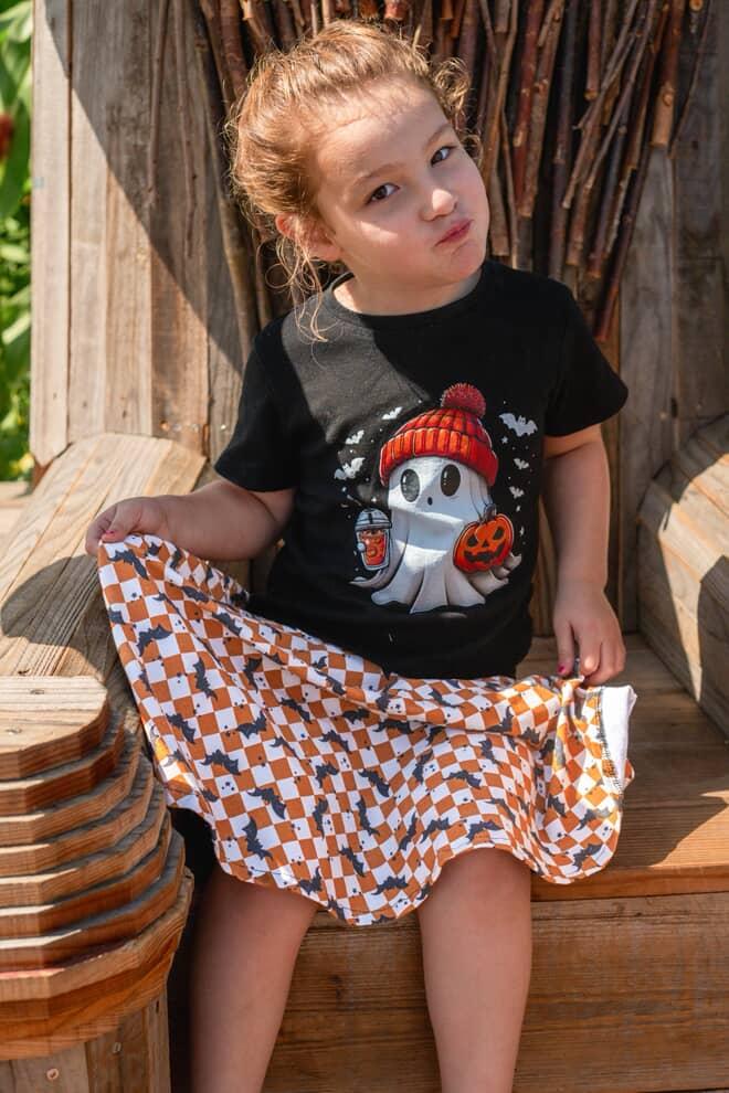 Twirly Skirt - All Hallows Eve - Checkers