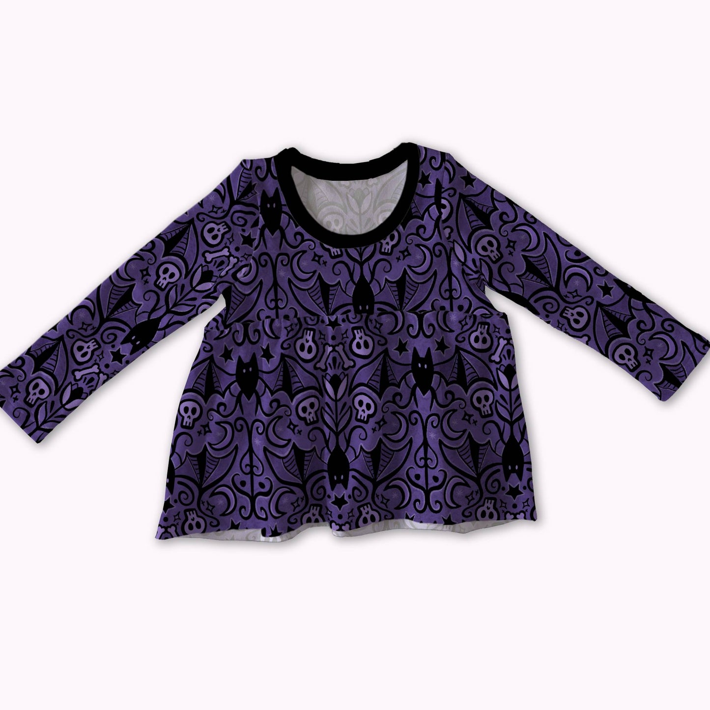 Peplum top - Autumn Spells - Midnight Bats