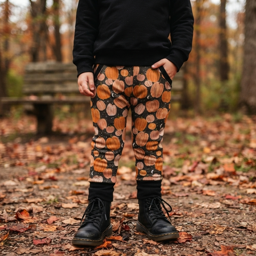 Joggers w/ Pockets - Autumn Spells - Moonlit Pumpkin