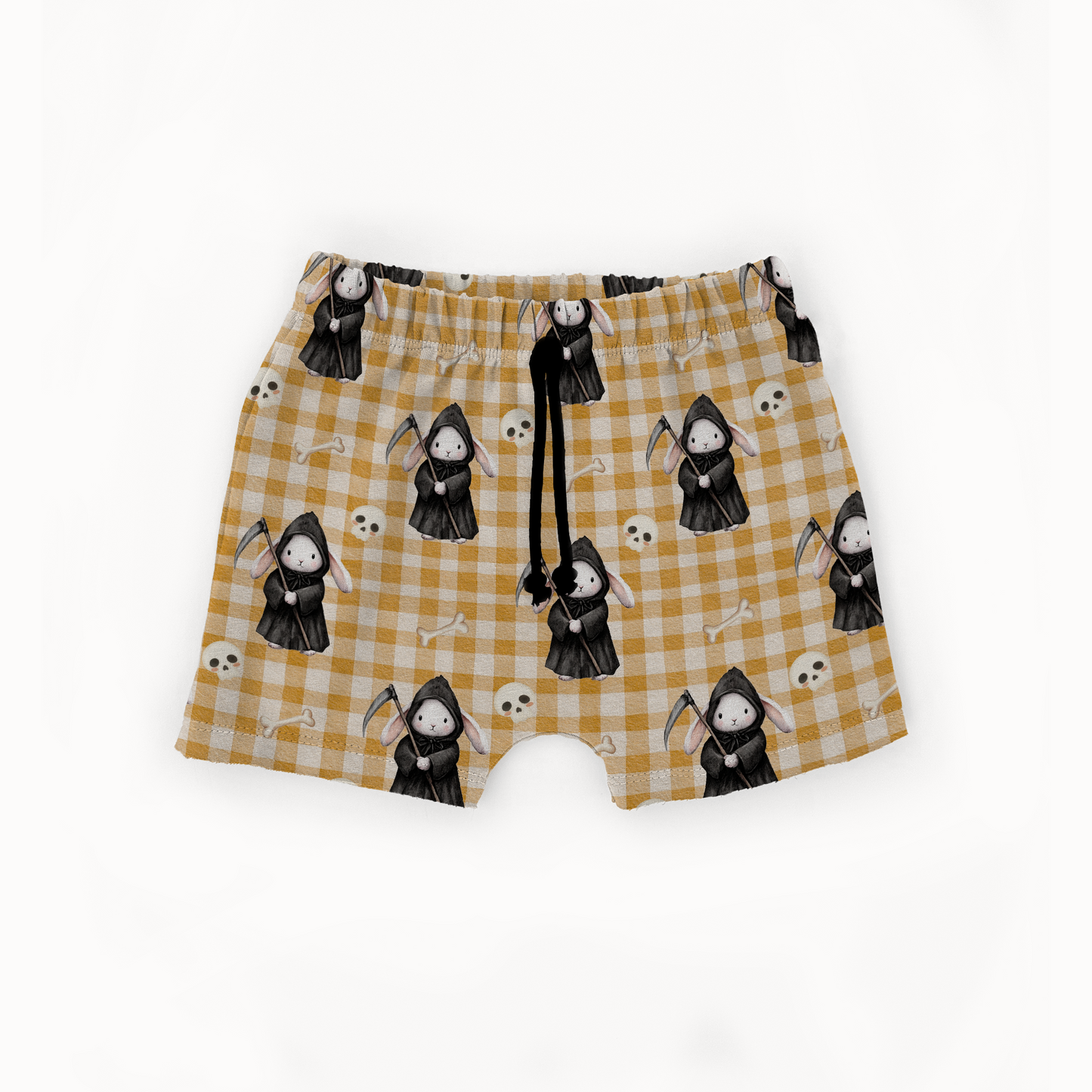 Play Short - Bunnies, Bones and Bloom - Gingham Grim