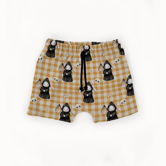 Play Short - Bunnies, Bones and Bloom - Gingham Grim