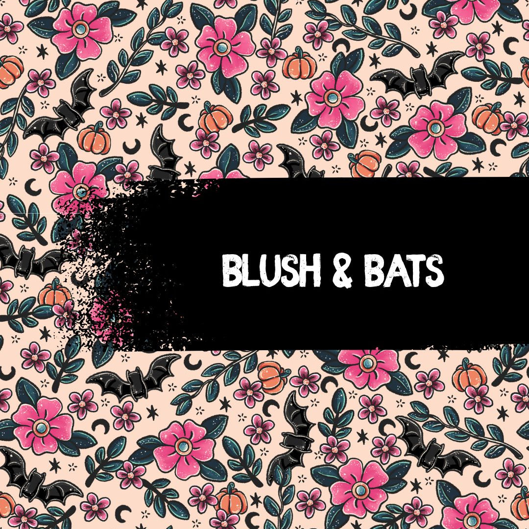 Twirly Skirt - Bunnies, Bones and Bloom - Blush and Bats
