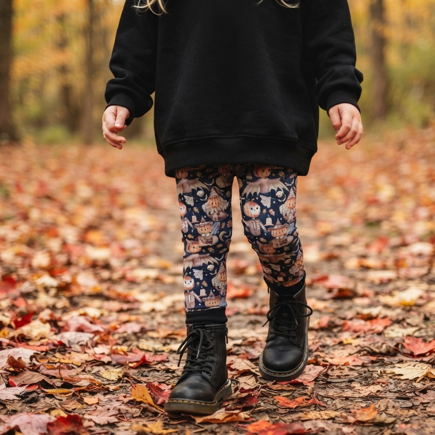 Basic leggings - Autumn Spells - Pumpkin Coven