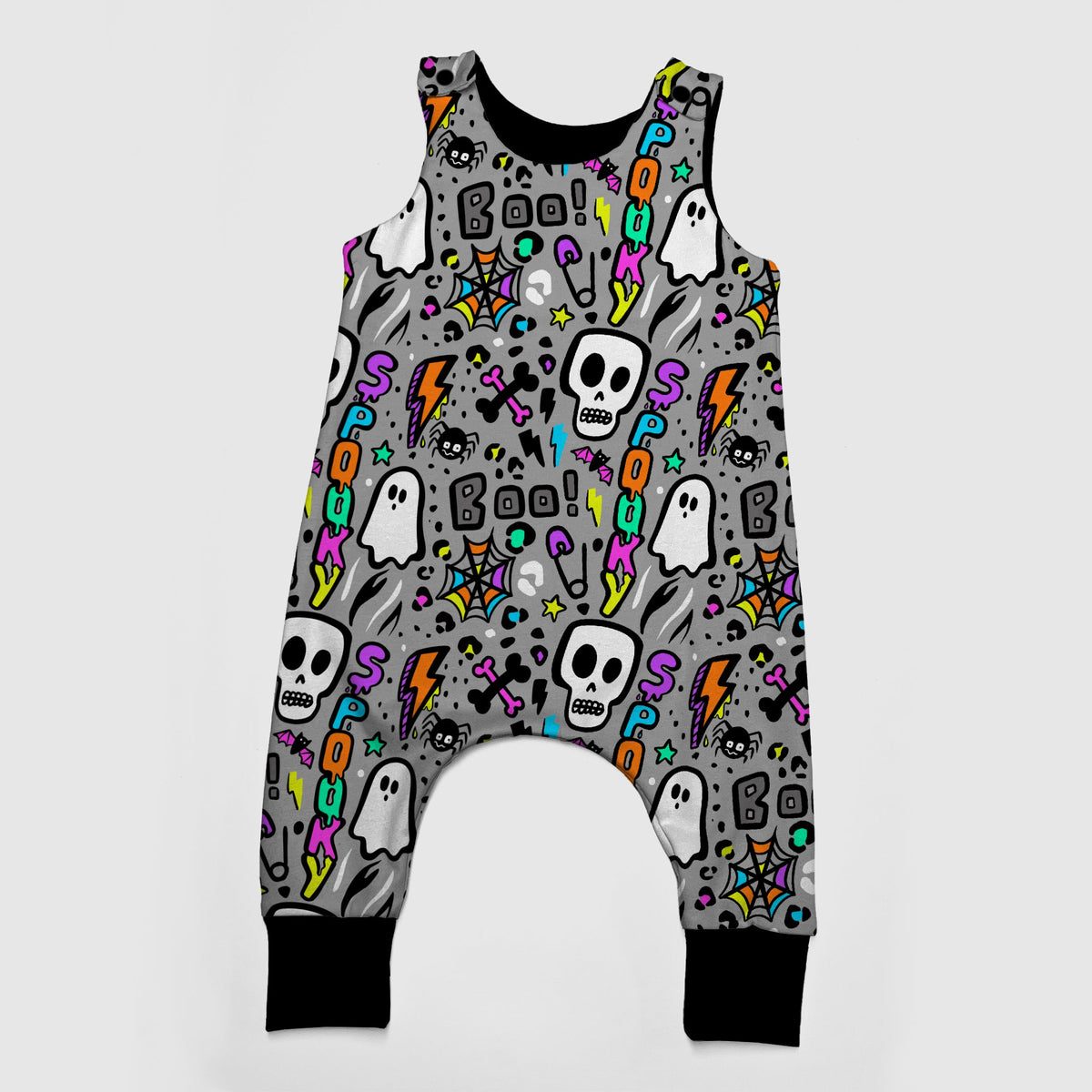 Romper long legs - Autumn Spells - Spooky Scribbles - Rompers