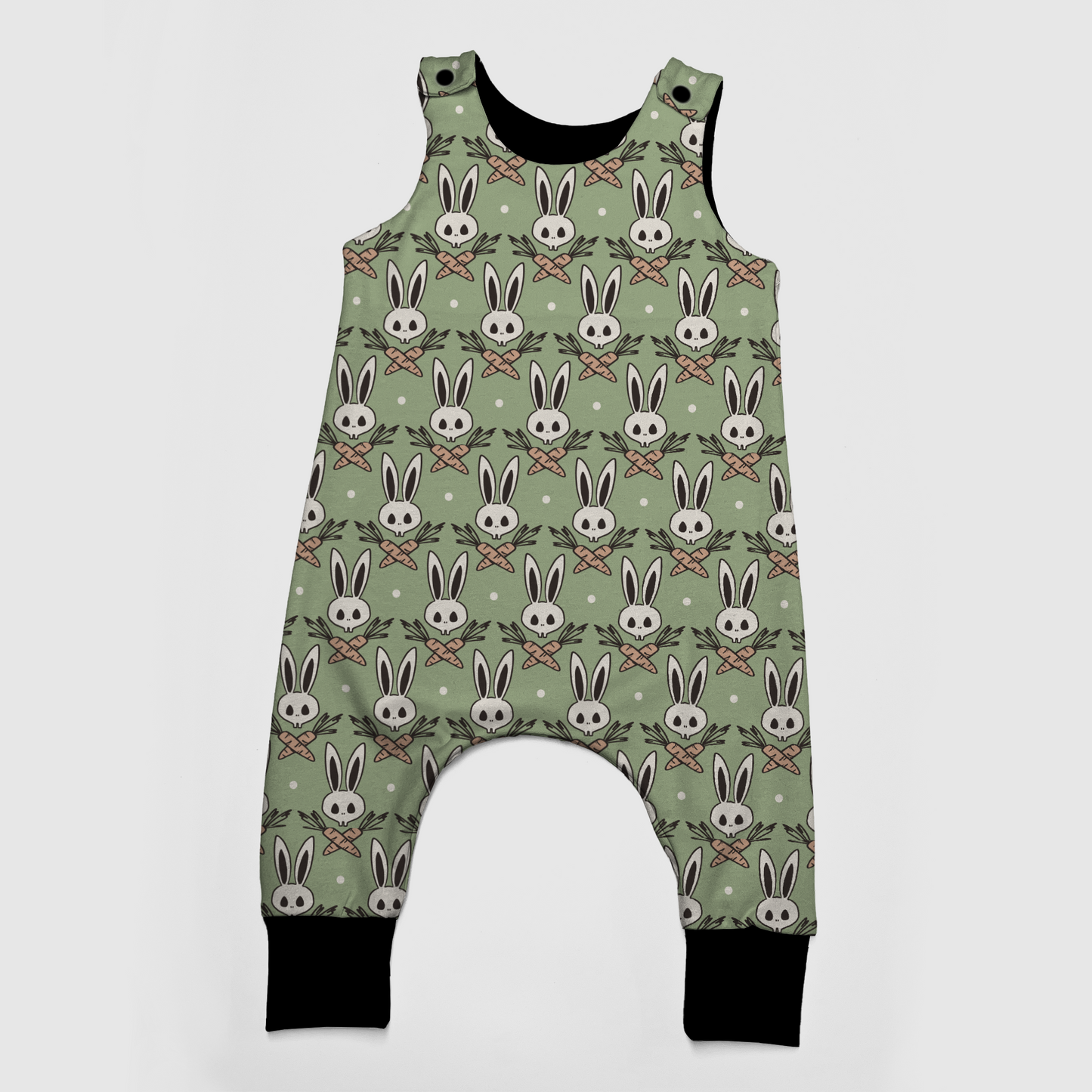Romper long legs - Bunnies, Bones and Bloom - Carrot Crossbones