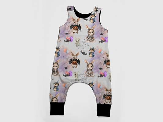 Romper long legs - Bunnies, Bones and Bloom - Haunting Hares