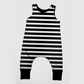 Black and White, striped, baby and toddler romper