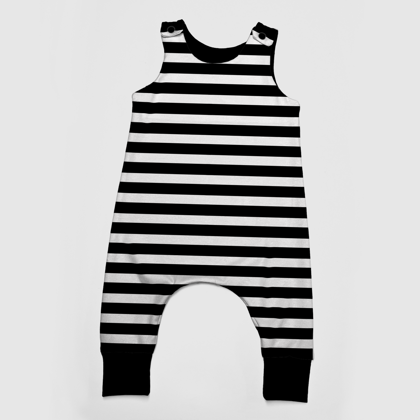 Black and White, striped, baby and toddler romper