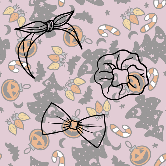 Hair Accs - Bats and baubles