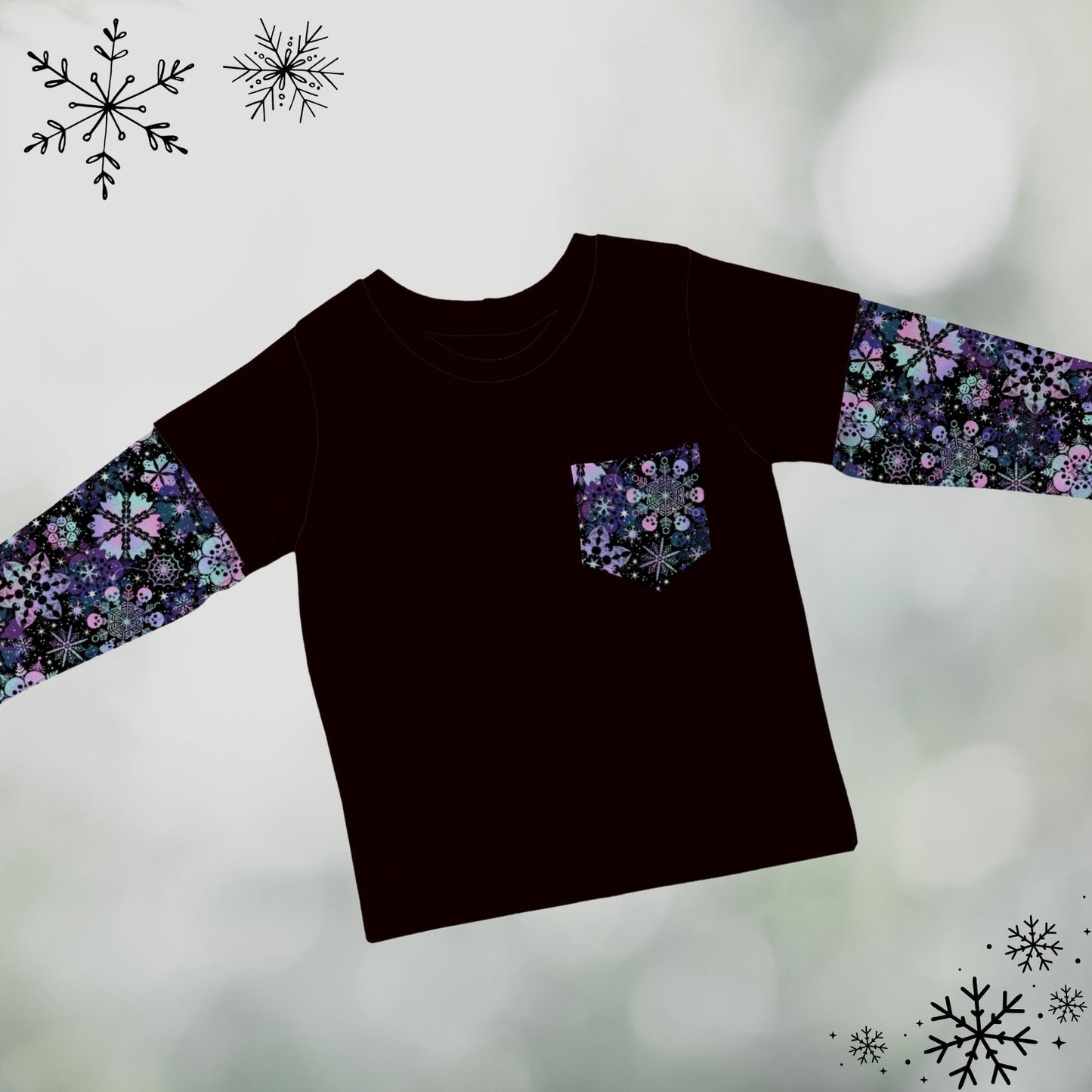 Layered T-shirt - Frost and Fright