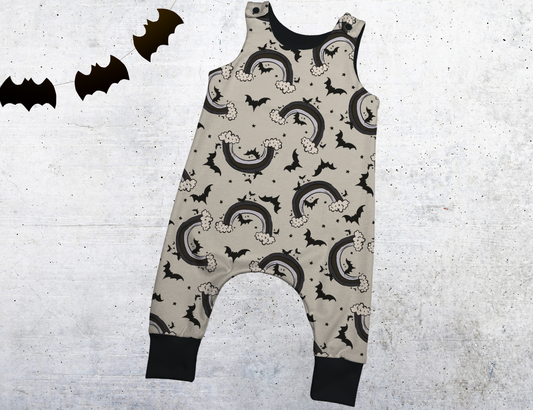 Romper long legs - Ray of Pitch Black - Up to 3T