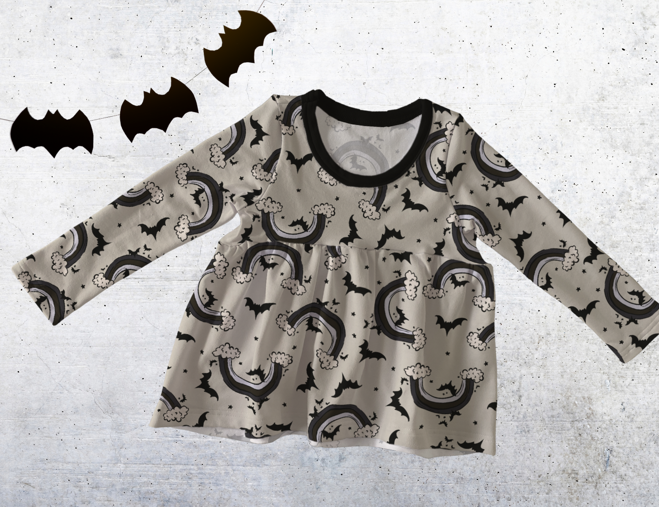 Peplum top - Ray of Pitch Black