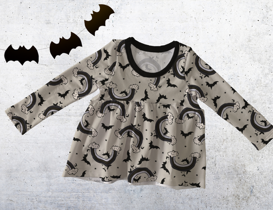 Peplum top - Ray of Pitch Black