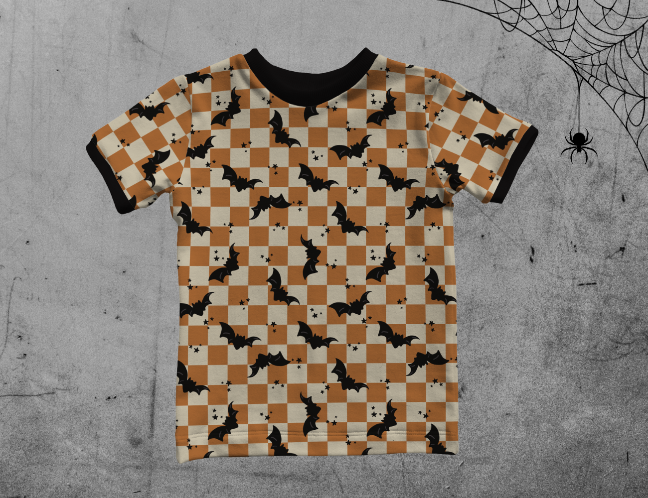 Short Sleeves T-shirt - All Hallows Eve - Checkers