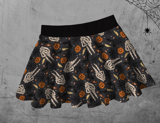 Twirly Skirt - All Hallows Eve - Grey
