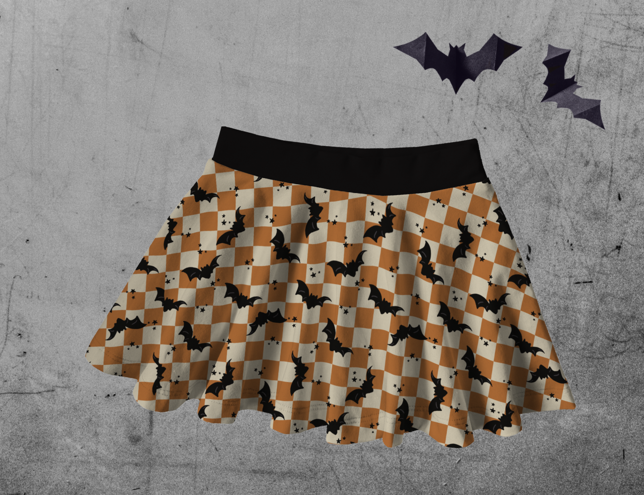 Twirly Skirt - All Hallows Eve - Checkers