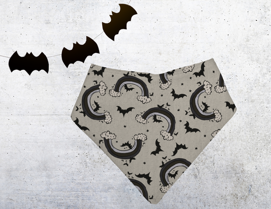 Bandana bibs, feeding bibs - Ray of Pitch Black