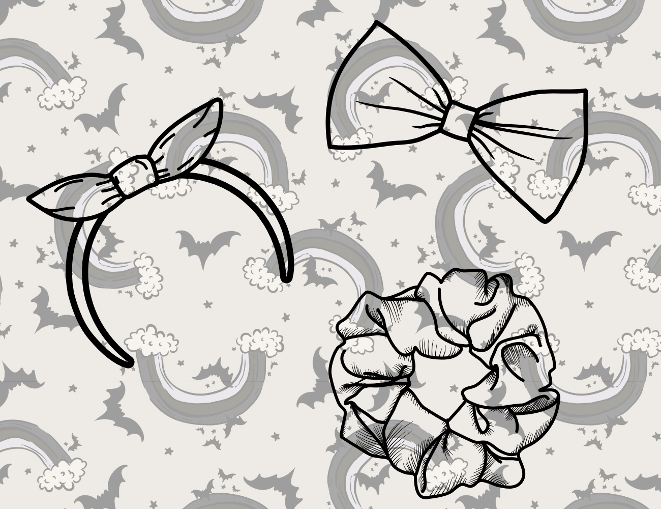 Hair Accs - Ray of Pitch Black