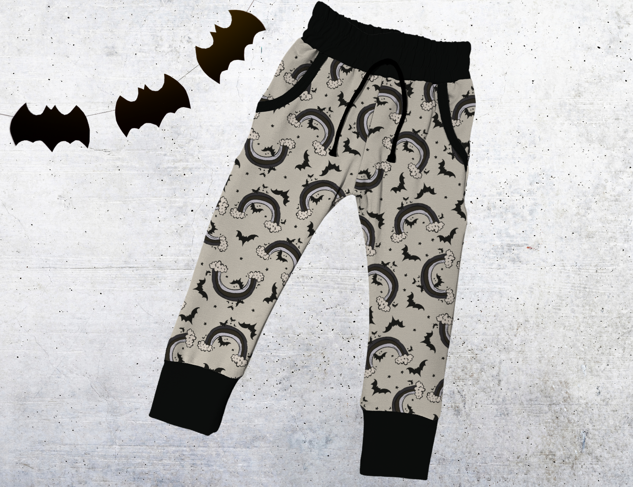 Joggers w/ Pockets - Ray of Pitch Black