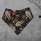 Bandana bibs, feeding bibs - All Hallows Eve - Grey