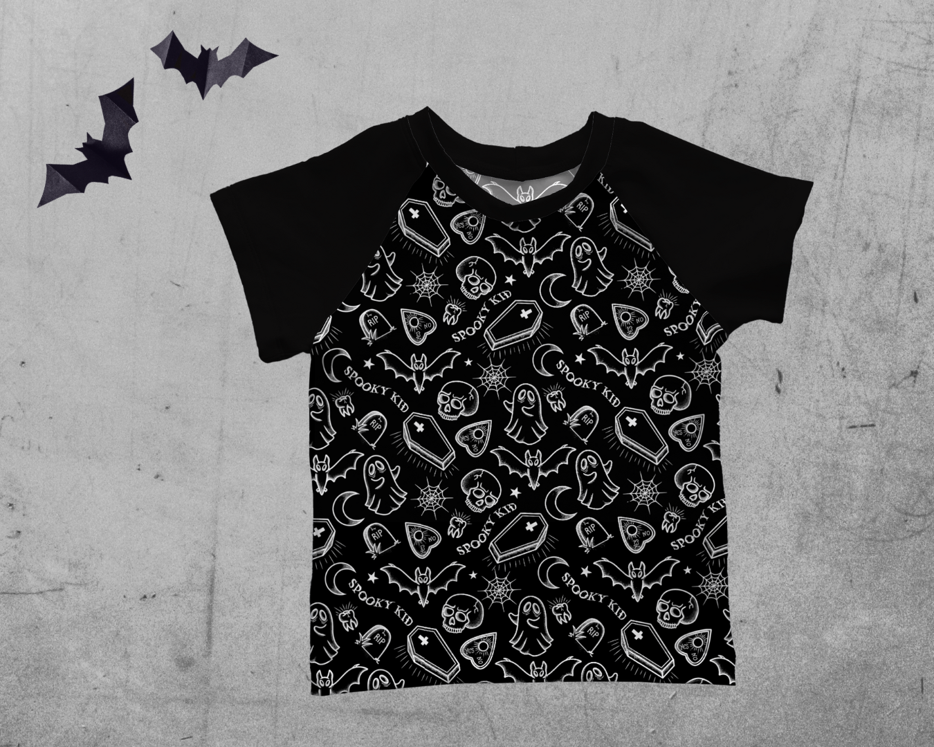 Women -  Raglan T-shirts - Spooky Kid