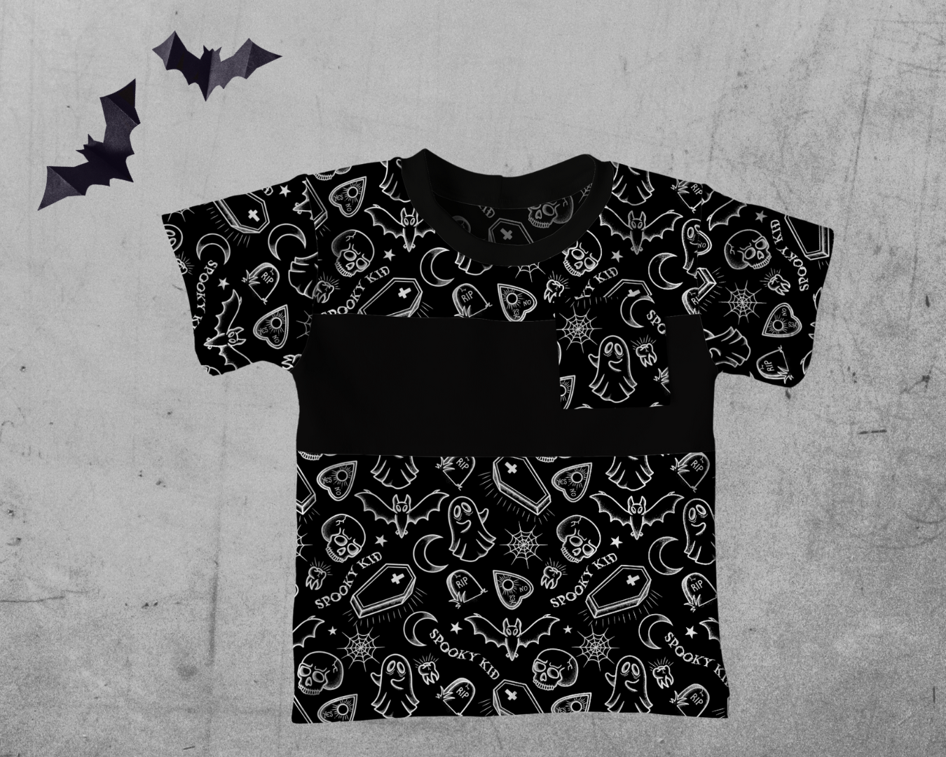 Colorblock T-shirt - Spooky Kid