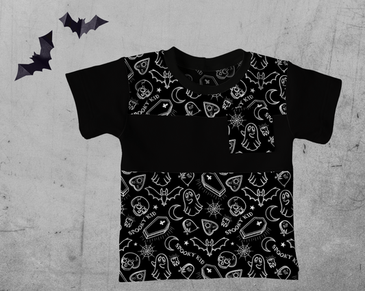 Colorblock T-shirt - Spooky Kid