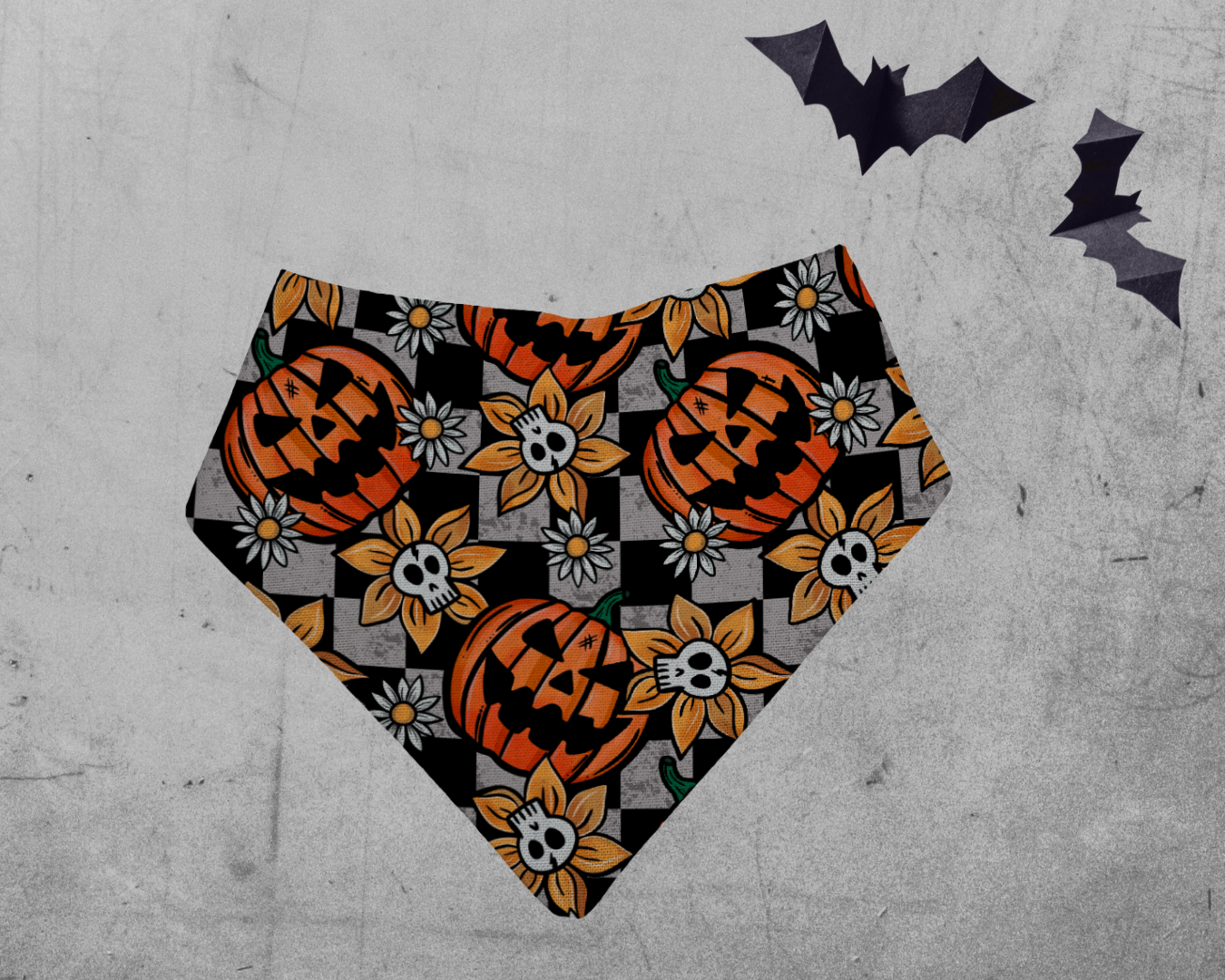 Bandana bibs, feeding bibs - Pumpkin Patch