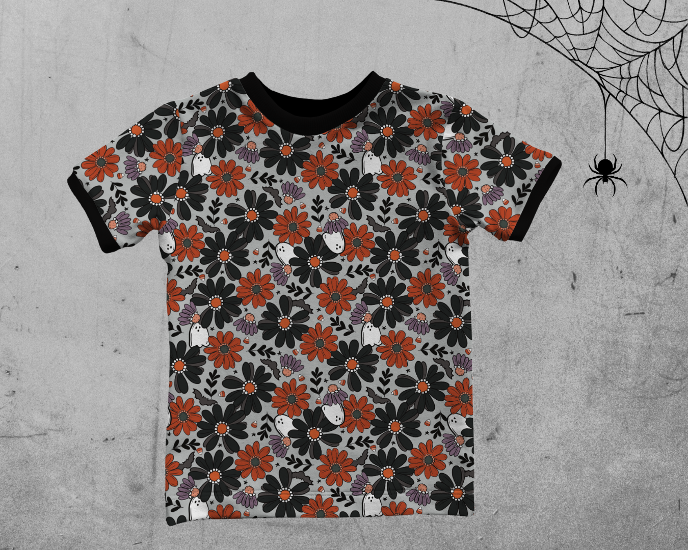 Short Sleeves T-shirt - Autumn's Bloom