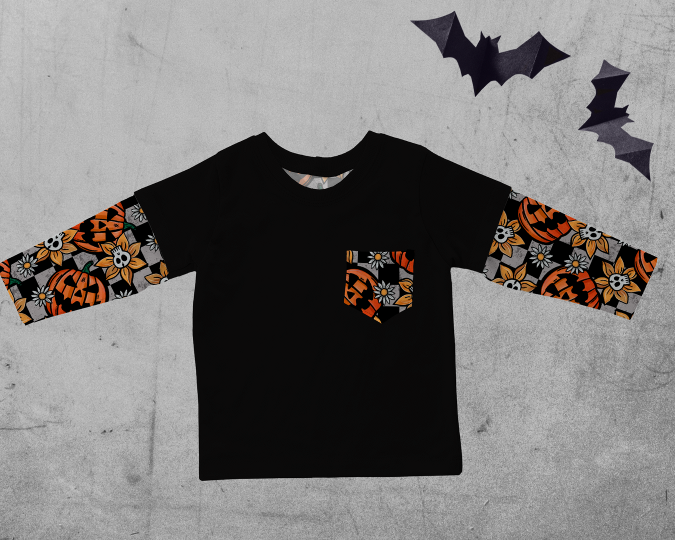 Layered T-shirt - Pumpkin Patch