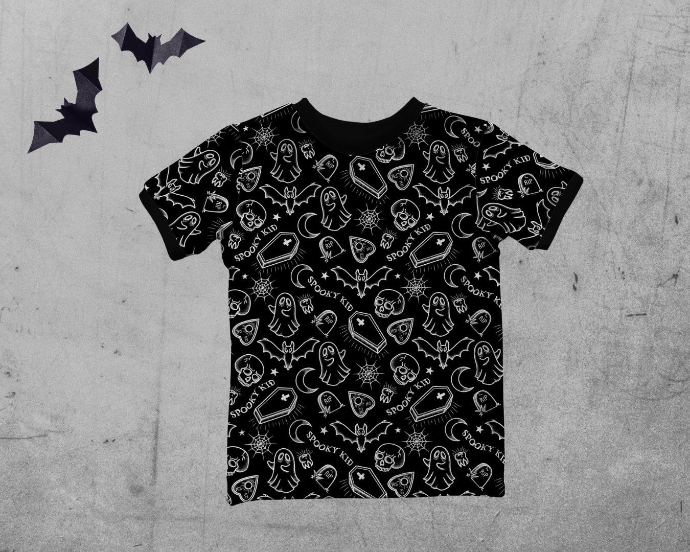 Short Sleeves T-shirt - Spooky Kid