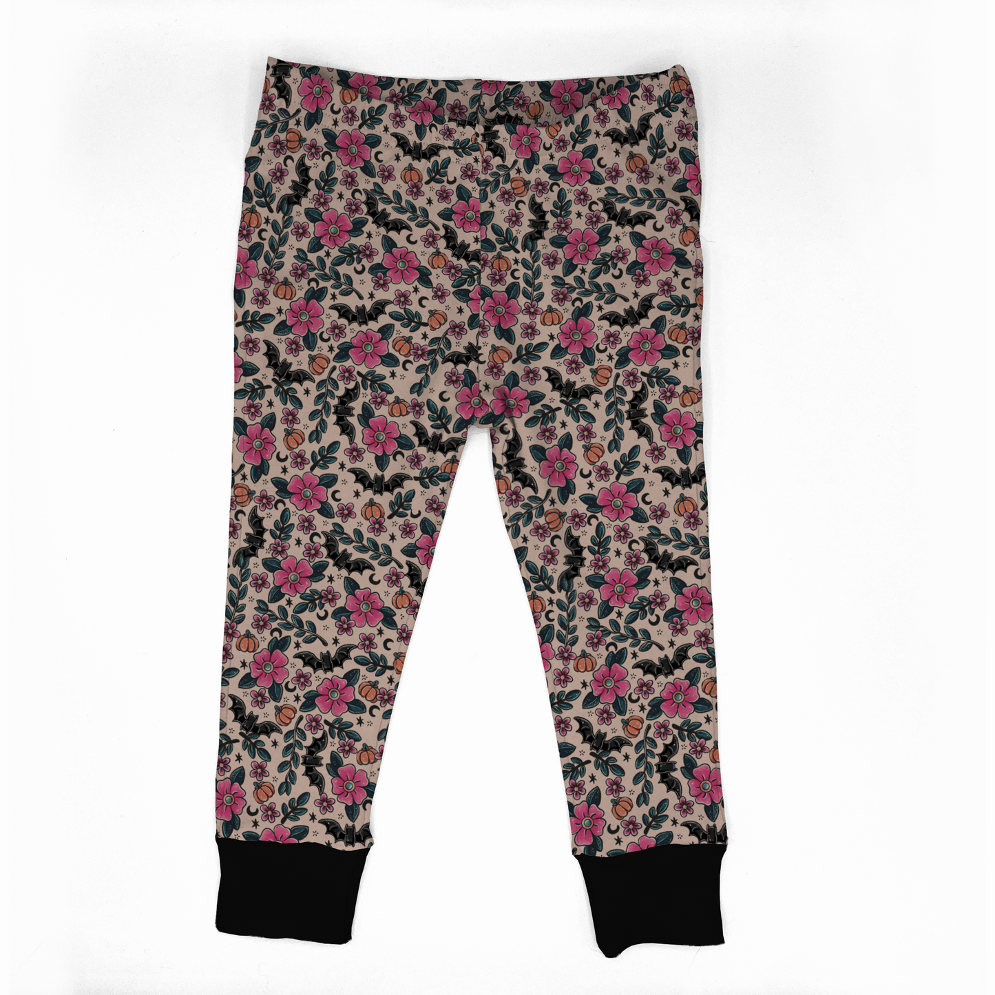 Basic leggings - Bunnies, Bones and Bloom - Blush and Bats