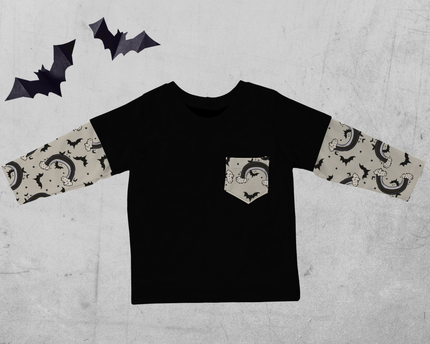 Layered T-shirt - Ray of Pitch Black