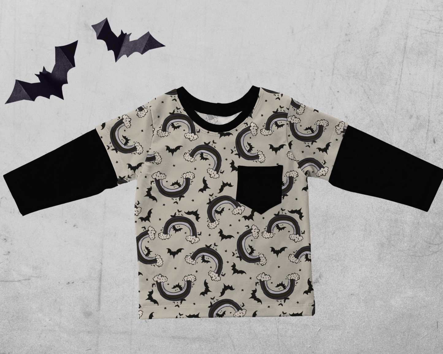 Layered T-shirt - Ray of Pitch Black