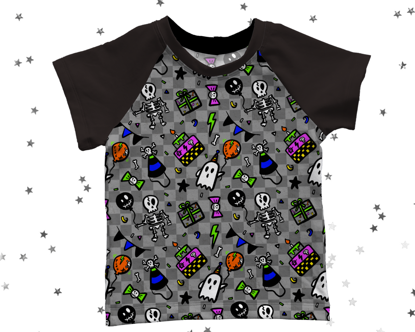 Raglan Short or Long Sleeves T-shirt - Birthday Collection - Neon Birthday