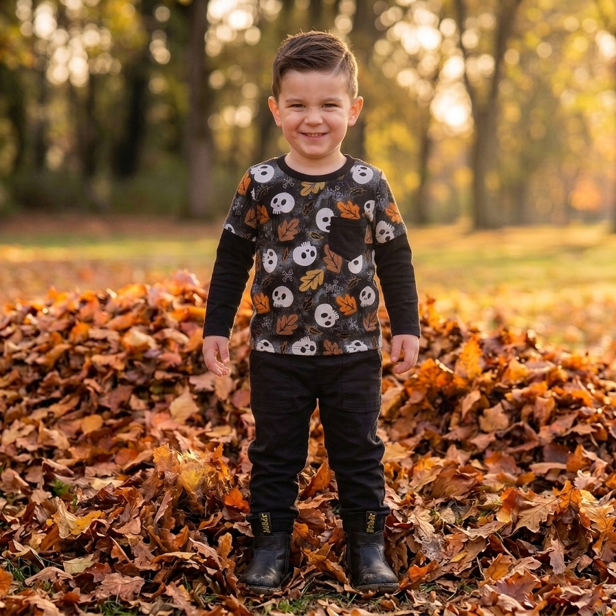 Layered T-shirt - Autumn Spells - Fall Spirits