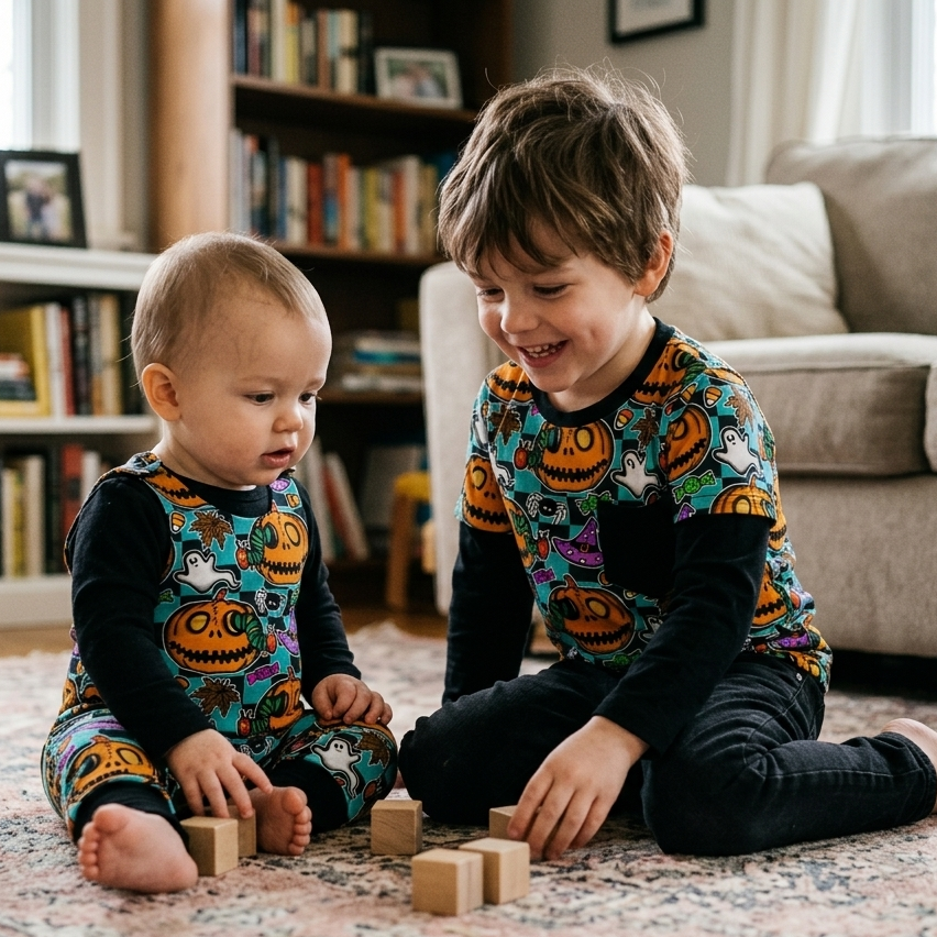 Layered T-shirt - Autumn Spells - Hungry Caterpillar