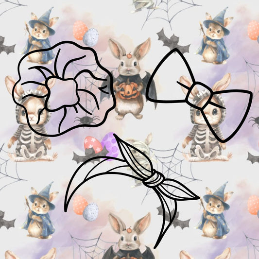 Hair Accs - Bunny, bones and bloom - Haunting Hares