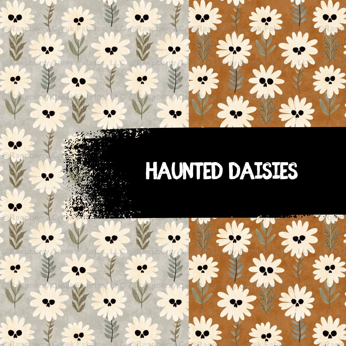 Bandana bibs, feeding bibs - Haunted Daisies